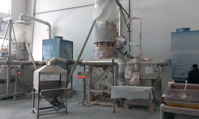 河北雄縣PVC混料機、擠出機除塵系統除塵器已交付使用