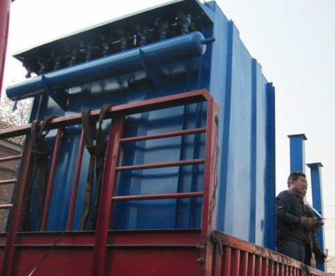 王經理定購的粉煤灰庫頂脈沖布袋除塵器已發貨 王經理定購的粉煤灰庫頂脈沖布袋除塵器已發貨